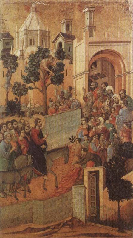Christ Entering Jerusalem, Duccio di Buoninsegna